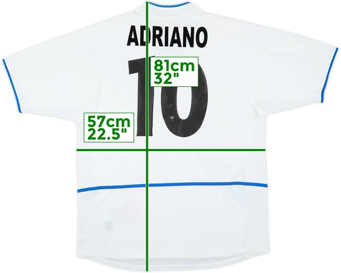 Camiseta de visitante del Inter Milan 2002-03 Adriano #10 - 4/10 - (L)