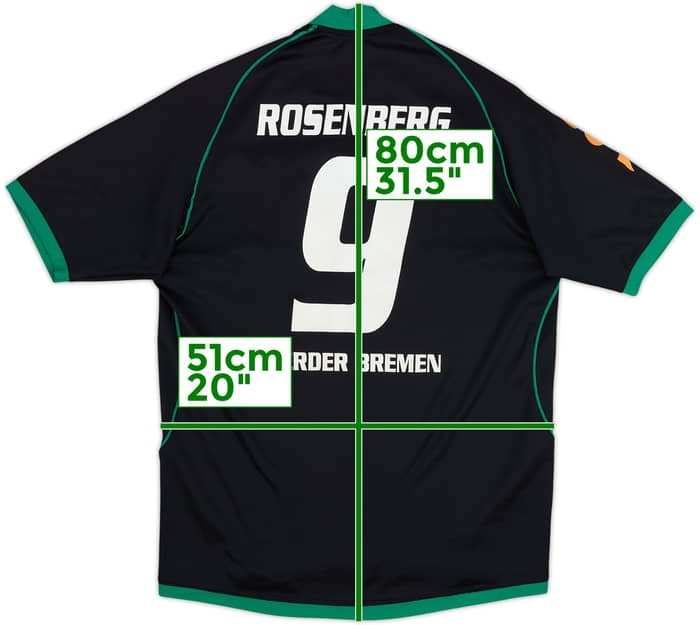 2008-09 Werder Bremen Third Shirt Rosenberg #9 - 8/10 - (XL)