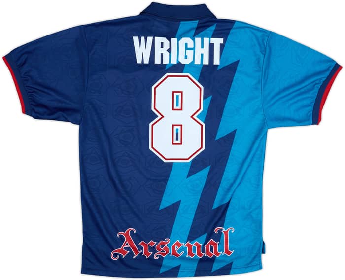 1995-96 Arsenal Away Shirt Wright #8 - 8/10 - (L)