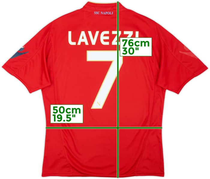 2009-10 Napoli Third Shirt Lavezzi #7 - 5/10 - (M)