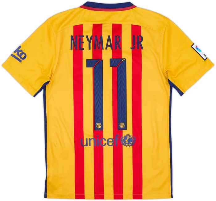 2015-16 Barcelona Away Shirt Neymar Jr #11 - 7/10 - (S)