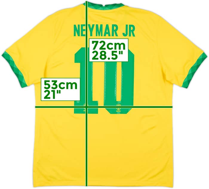 2020-21 Brazil Home Shirt Neymar Jr #10 - 10/10 - (L)