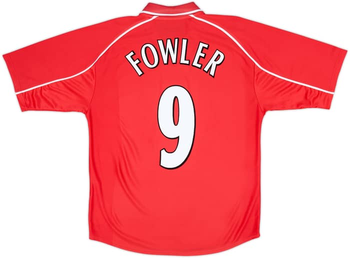 2000-02 Liverpool Home Shirt Fowler #9 - 6/10 - (M)