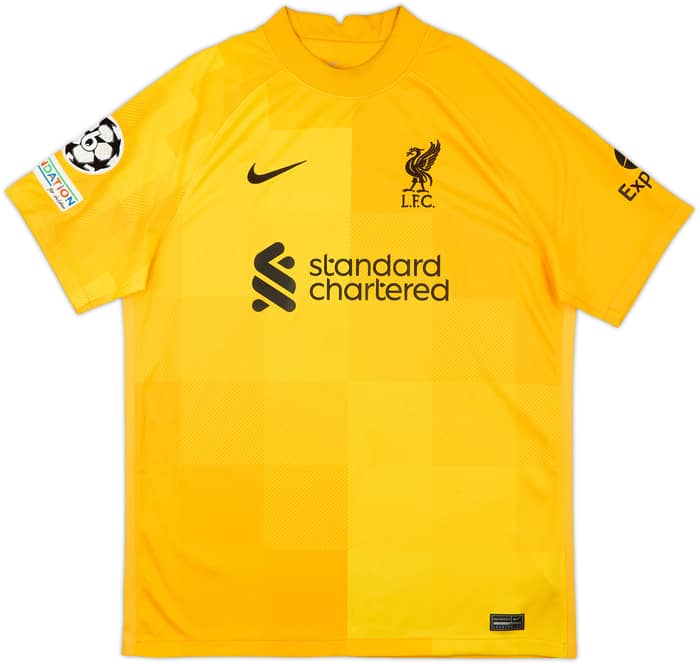 2021-22 Liverpool GK Shirt A. Becker #1 - 6/10 - (L)