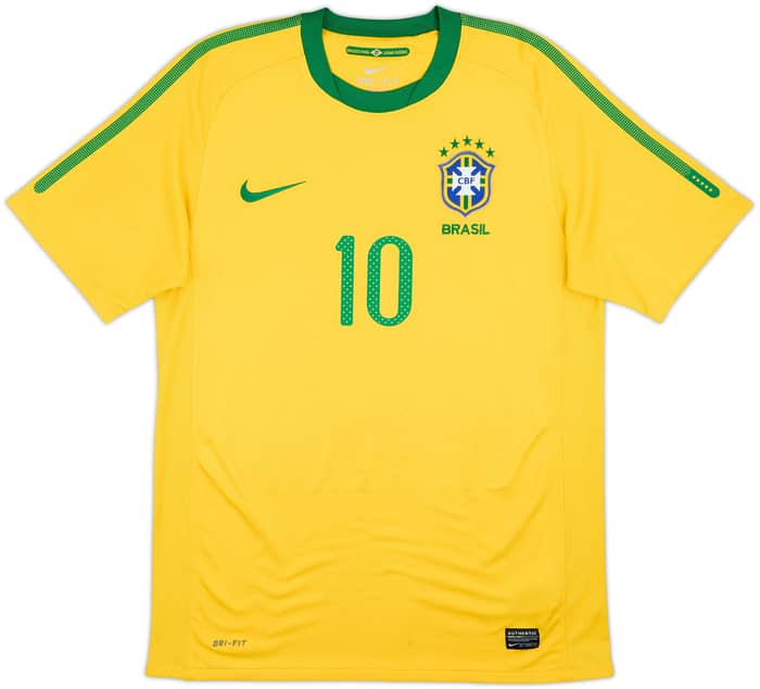 2010-11 Brazil Home Shirt Kaka #10 - 6/10 - (M)
