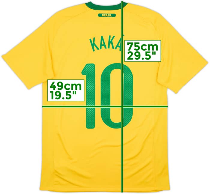 2010-11 Brazil Home Shirt Kaka #10 - 6/10 - (M)