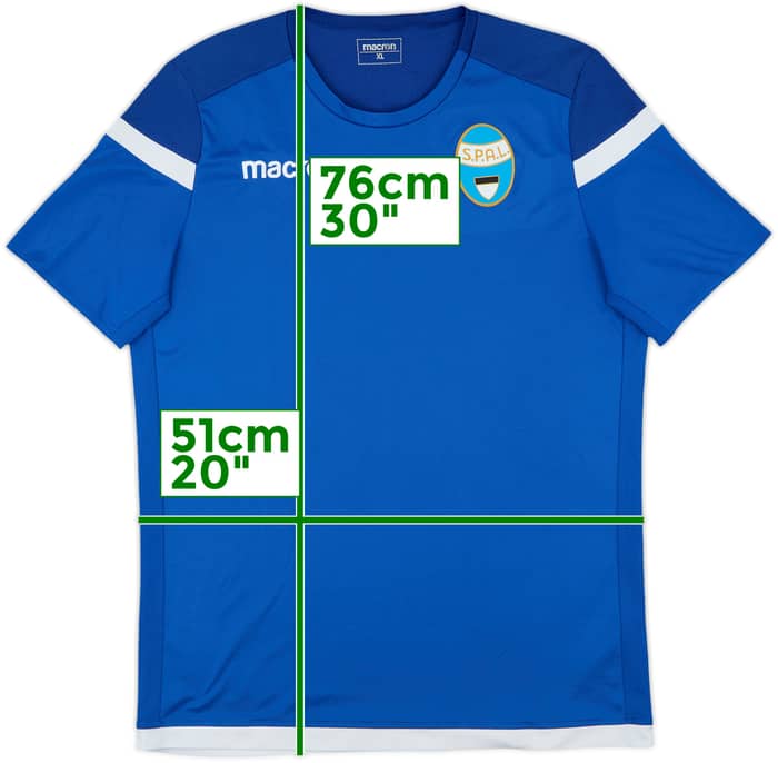 2017-18 SPAL Macron Training Shirt - 6/10 - (XL)