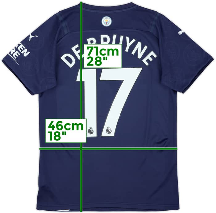 2021-22 Manchester City Third Shirt De Bruyne #17 - 10/10 - (S)