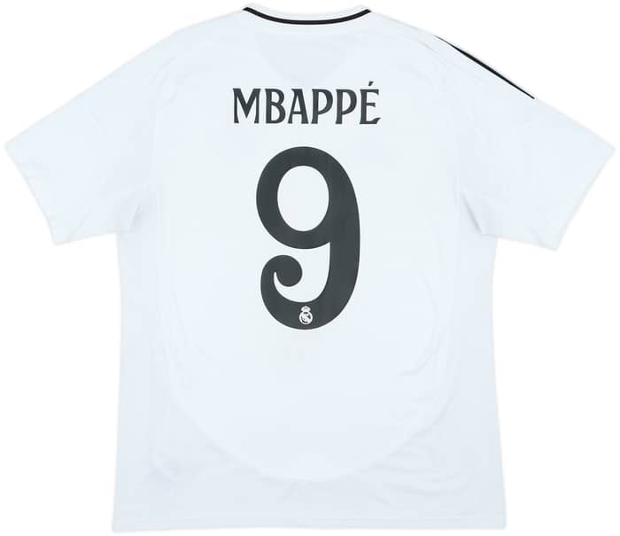 2024-25 Real Madrid Home Shirt Mbappe #9 - 9/10 - (L)