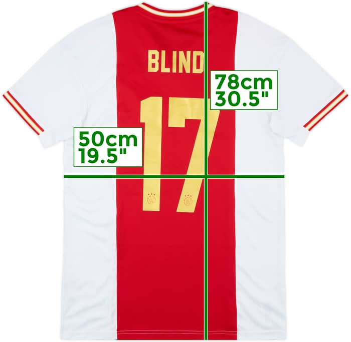 2022-23 Ajax Home Shirt Blind #17 - 8/10 - (M)