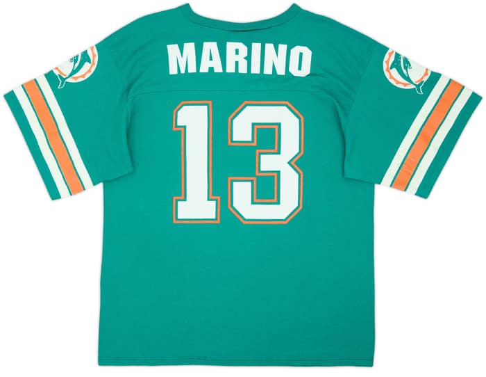 1990-96 Miami Dolphins Marino #13 Logo 7 Tee - 6/10 - (L)