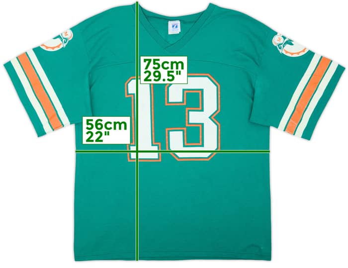 1990-96 Miami Dolphins Marino #13 Logo 7 Tee - 6/10 - (L)