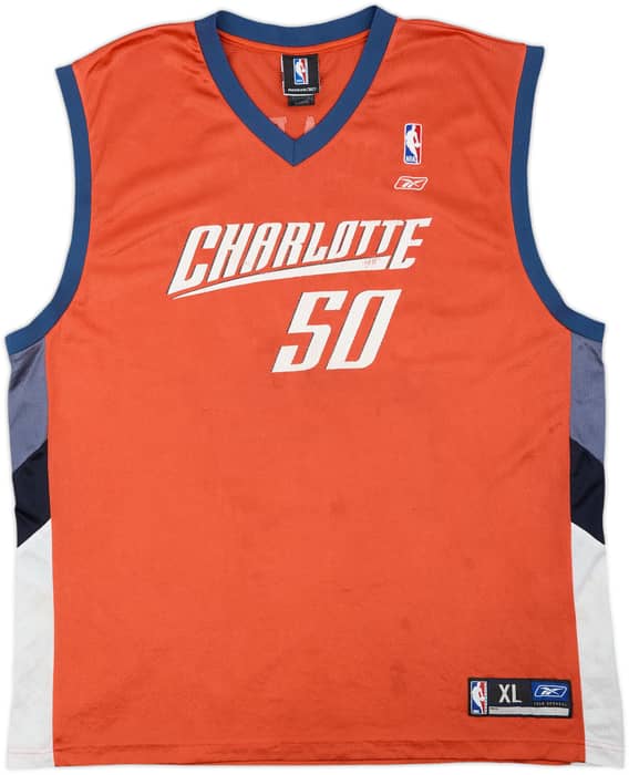 2004-06 Charlotte Bobcats Okafor #50 Reebok Away Jersey - 5/10 - (XL)
