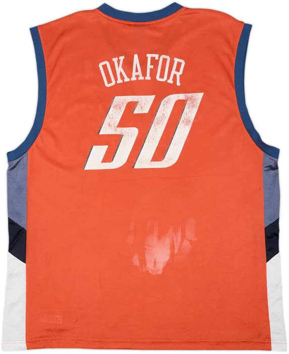 2004-06 Charlotte Bobcats Okafor #50 Reebok Away Jersey - 5/10 - (XL)