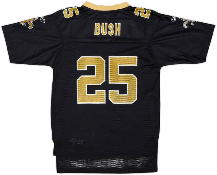2008-10 New Orleans Saints Bush #25 Reebok On Field Home Jersey - 9/10 - (13-14 Years)