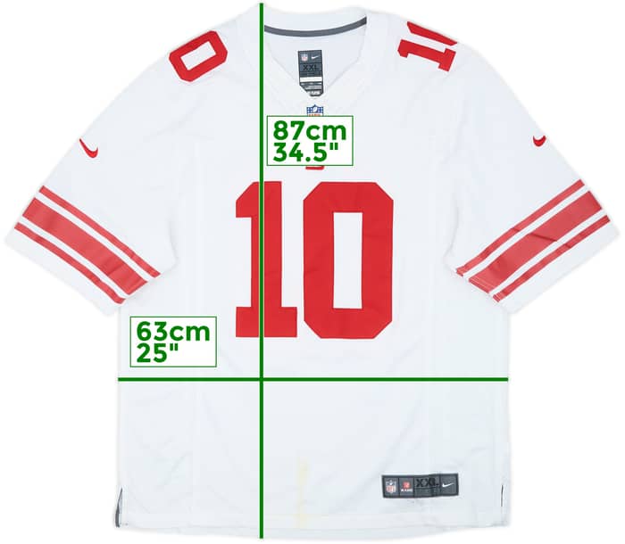 2012-16 New York Giants Manning #10 Nike Premier Away Jersey - 5/10 - (XXL)