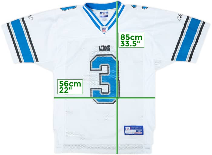 2003-04 Detroit Lions Harrington #3 Reebok On Field Away Jersey - 7/10 - (M)