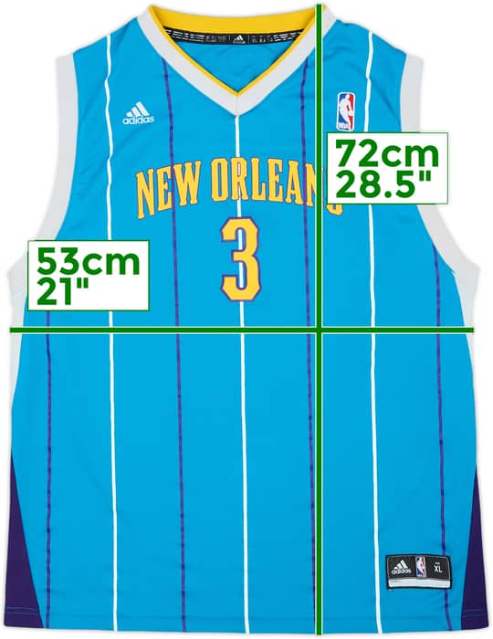 2010-11 New Orleans Pelicans Paul #3 adidas Away Jersey - 7/10 - (15-16 Years)