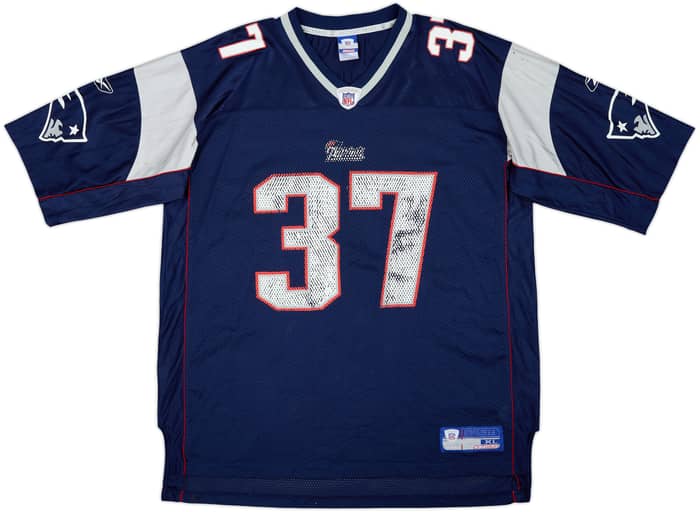 2003-04 New England Patriots Harrison #37 Reebok On Field Home Jersey - 5/10 - (XL)