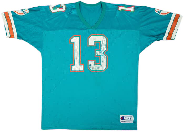 1990-96 Miami Dolphins Marino #13 Champion Home Jersey - 3/10 - (XXL)
