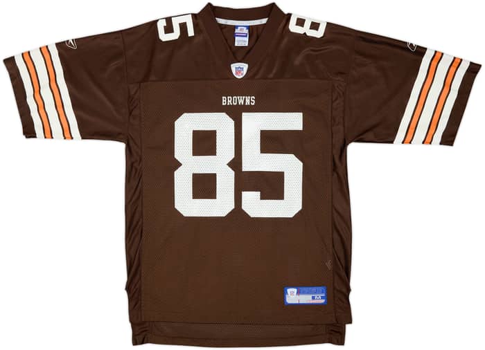 2003 Cleveland Browns Johnson #85 Reebok On Field Home Jersey - 9/10 - (M)