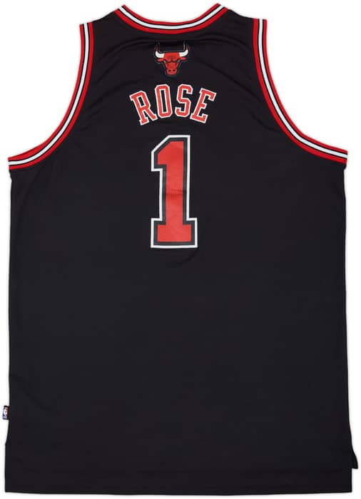 2010-14 Chicago Bulls Rose #1 adidas Swingman Alternate Jersey - 3/10 - (XXL)