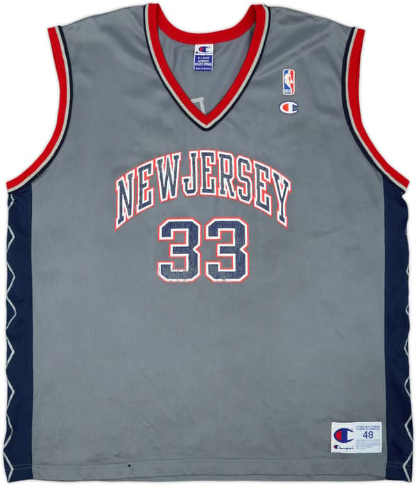 1999-01 New Jersey Nets Marbury #33 Champion Alternate Jersey - 5/10 - (XL)