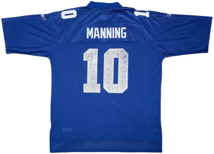 2004 New York Giants Manning #10 Reebok On Field Home Jersey - 5/10 - (XL)