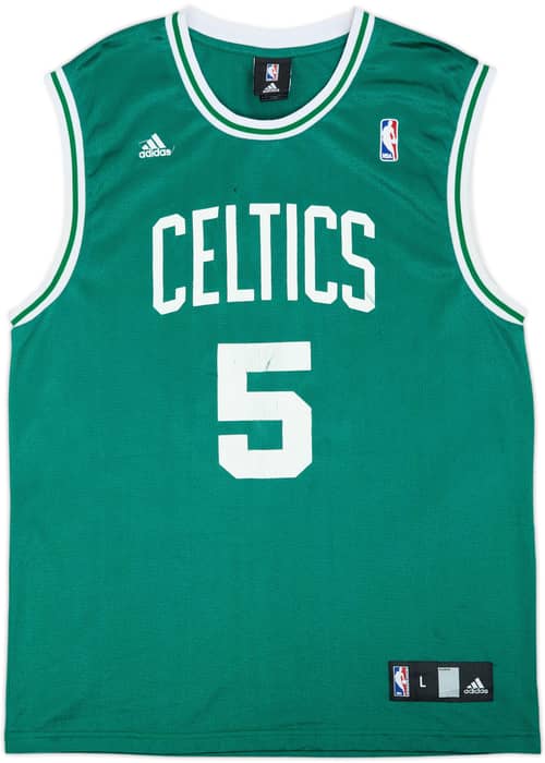 2007-10 Boston Celtics Garnett #5 adidas Away Jersey - 5/10 - (L)