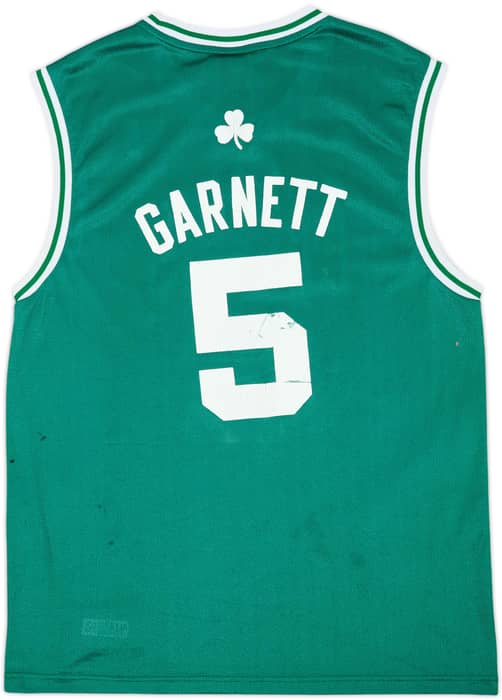 2007-10 Boston Celtics Garnett #5 adidas Away Jersey - 5/10 - (L)