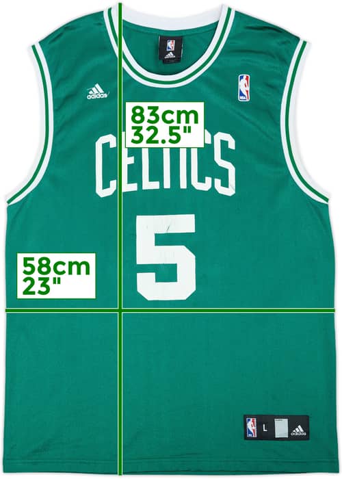 2007-10 Boston Celtics Garnett #5 adidas Away Jersey - 5/10 - (L)
