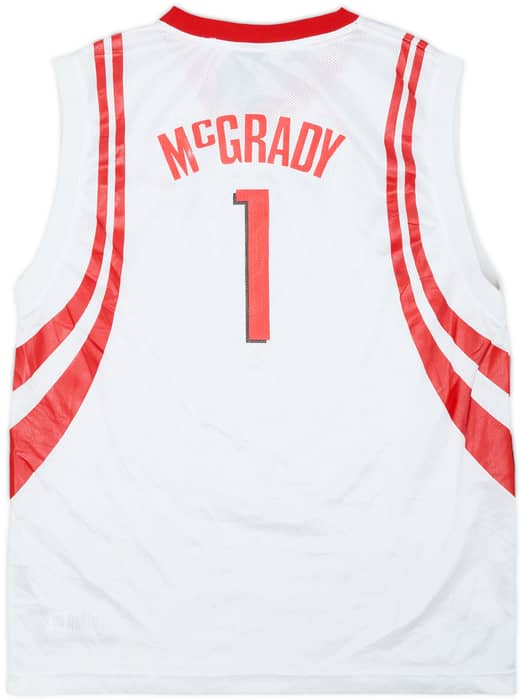 2004-06 Houston Rockets McGrady #1 Reebok Home Jersey - 5/10 - (15-16 Years)