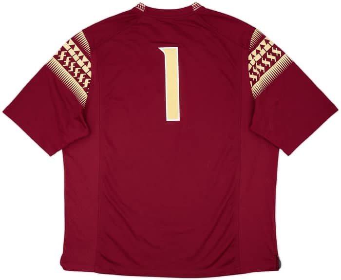 2014-15 Florida State Seminoles Hunter #1 Nike Game Home Jersey - 9/10 - (XXL)
