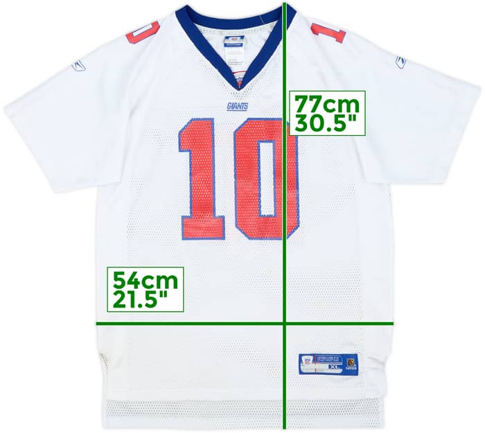 2004 New York Giants Manning #10 Reebok On Field Away Jersey - 9/10 - (15-16 Years)