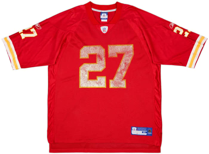 2005-06 Kansas City Chiefs L.Johnson #27 Reebok On Field Home Jersey - 4/10 - (XL)
