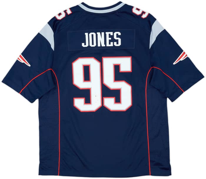 2012-15 New England Patriots Jones #95 Nike Game Home Jersey - 5/10 - (L)