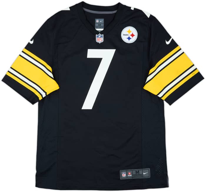 2012-21 Pittsburgh Steelers Roethlisberger #7 Nike Game Home Jersey - 8/10 - (M)