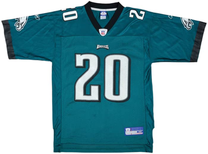 2003-04 Philadelphia Eagles Dawkins #20 Reebok On Field Home Jersey - 9/10 - (M)