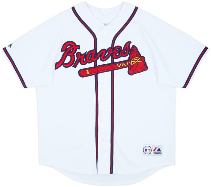 2003-08 Atlanta Braves Majestic Home Jersey - 8/10 - (XL)