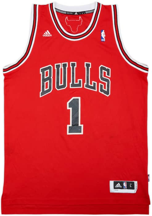 2010-14 Chicago Bulls Rose #1 adidas Swingman Away Jersey - 5/10 - (L)