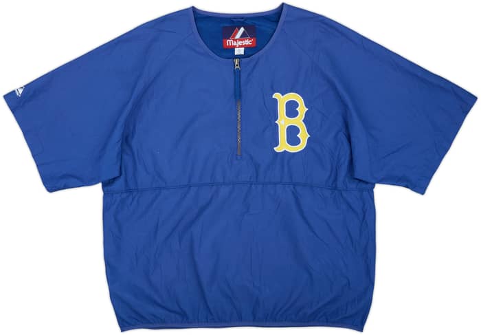 2000s Boston Red Sox Majestic Short Sleeved Batting Cage Jacket - 7/10 - (L)