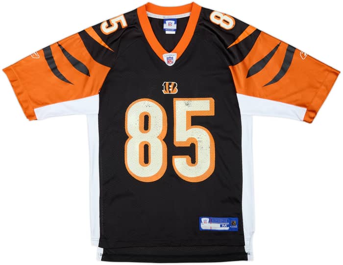 2005-06 Cincinnati Bengals C.Johnson #85 Reebok On Field Home Jersey - 6/10 - (M)