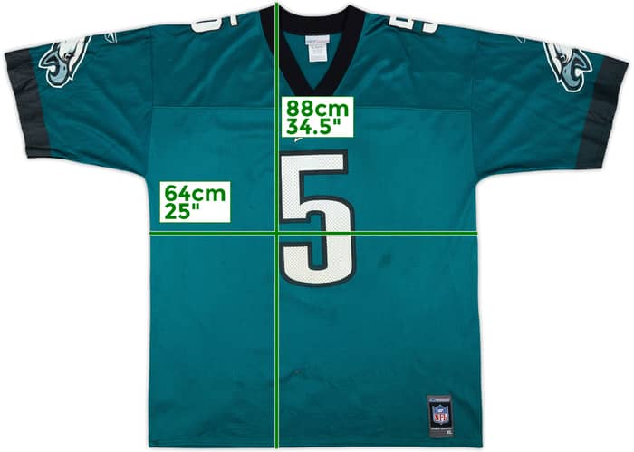 2001 Philadelphia Eagles McNabb #5 Reebok Home Jersey - 6/10 - (XL)