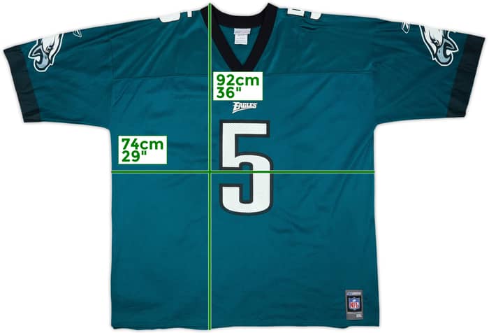2001 Philadelphia Eagles McNabb #5 Reebok Home Jersey - 9/10 - (3XL)
