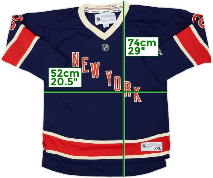 2011-17 New York Rangers Lundqvist #30 Reebok Alternate Replica Jersey - 8/10 - (14-15 Years)