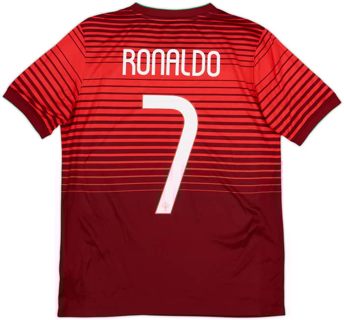 2014-15 Portugal Home Shirt Ronaldo #7 - 7/10 - (XL.Boys)
