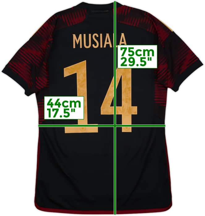 2022-23 Germany Away Shirt Musiala #14 - 10/10 - (S)