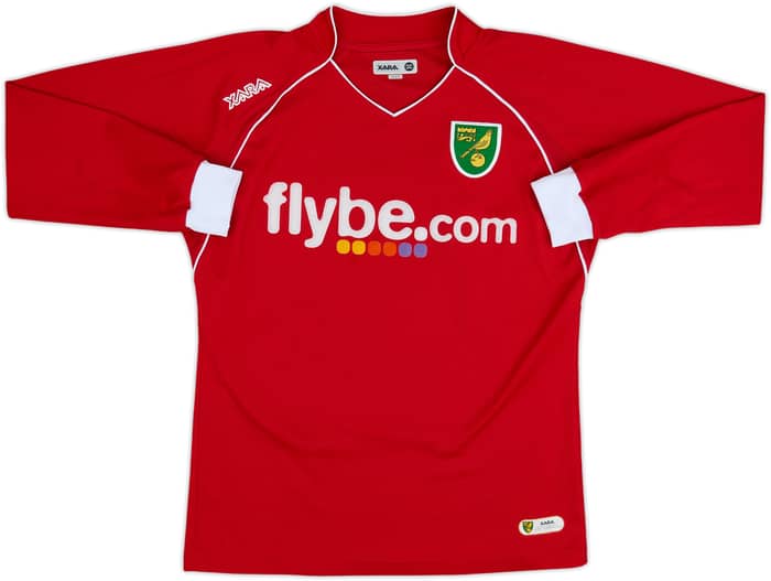 2007-08 Norwich Away L/S Shirt Huckerby #6 - 8/10 - (S)