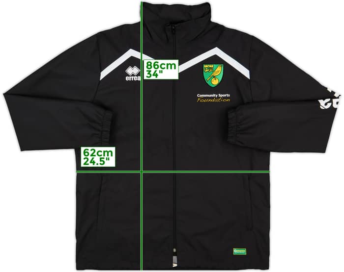 2017-18 Norwich Foundation Errea Rain Jacket - 9/10 - (XL)