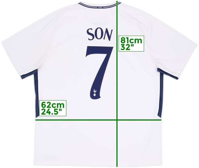 Camiseta de local del Tottenham 2017-18 Son #7 - 7/10 - (XXL)